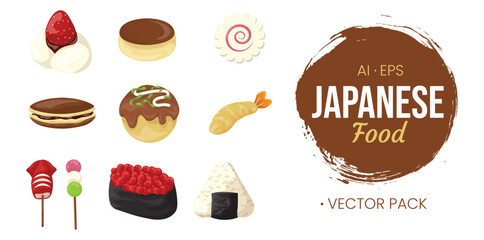 Japanese Food Vector Pack