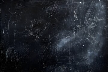 Dark Scratched Chalkboard Texture Overlay