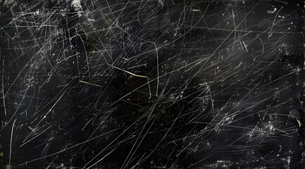 Black Scratched Texture Background - Vintage Design