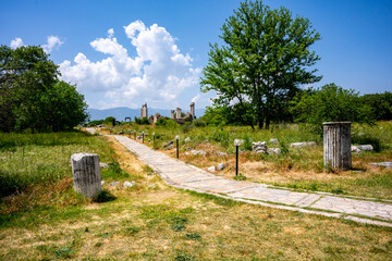The Aphrodite of Aphrodisias (Afrodisias) combined aspects of a local Anatolian, archaic fertility goddess with those of the Hellenic Aphrodite, goddess of love and beauty. Geyre, Karacasu Aydin 