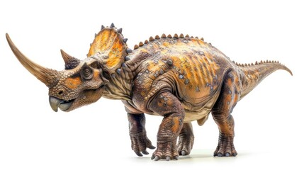 Ceratopsian clearly photo on white background , 