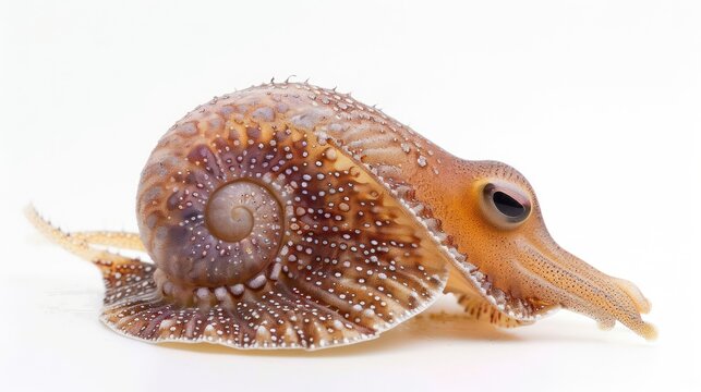 Cephalaspis clearly photo on white background , 
