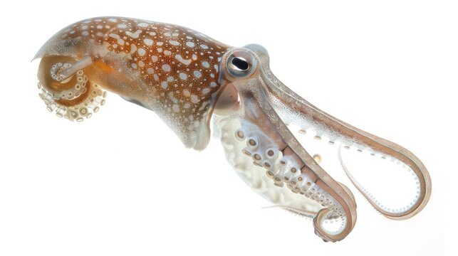 Cephalaspis clearly photo on white background , 