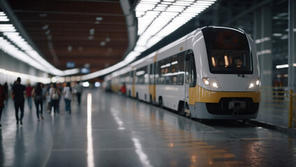 Fototapeta premium A CuttingEdge Transportation Planning System Optimizing Movement in a Modern Facility.