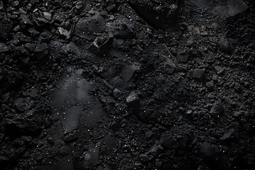 Fototapeta premium Dark Grey Soil Texture Background For Product Presentation