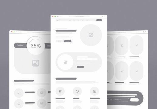 Wireframe Landing Page Template