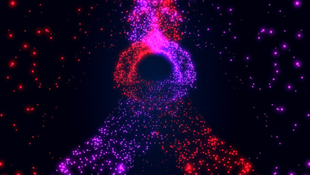 Moebious Particles Zoom Out Loop Background