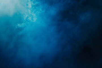 Blue Gradient Background with Clouds & Mist