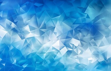 Obraz premium Abstract Blue Geometric Background with Blurred Edges