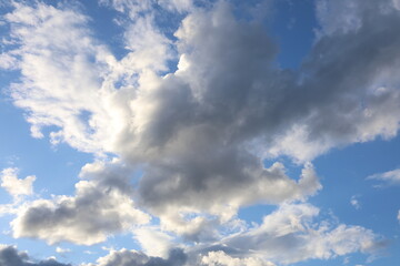 A huge cloud that seems to approach from the sky