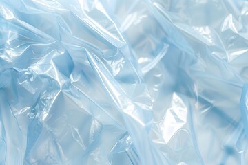 Obraz premium Closeup Blue Plastic Bag Texture