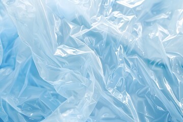Abstract Blue Plastic Bag Texture