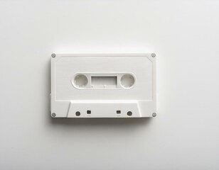 Obraz premium 白い背景のカセットテープ