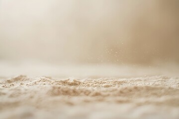 Beige Powder Background with Texture and Blur