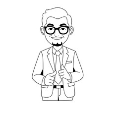 Sketch A professional office worker