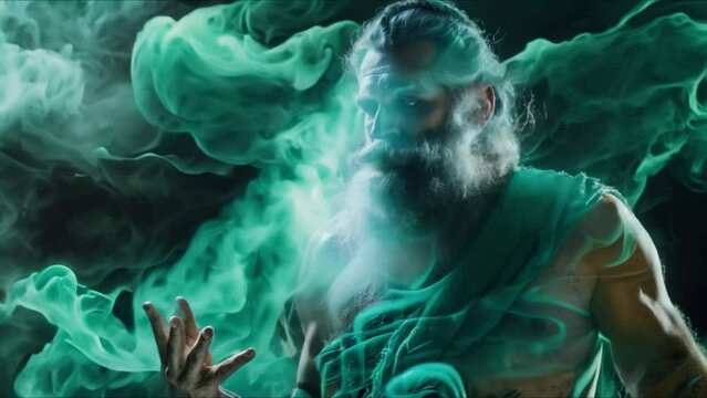 Zeus: King of the Gods in Ancient Greek Mythology, God of Sky and Thunder. Concept Mythology, Zeus, Ancient Greece, Sky God, Thunder God