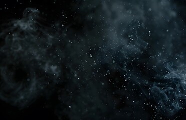 Naklejka premium Dark Cinematic Smoke Effect with Particles