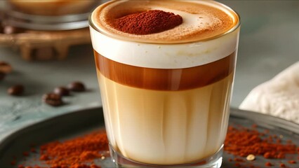 Enjoying a fashionable vegan oat flat white coffee at a chic cafe. Concept Coffee Culture, Fashionable Cafes, Vegan Options, Oat Milk, Lifestyle Choices