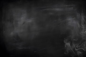 Dark Chalkboard Texture with Dust and Smoke