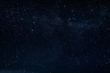 Minimalist Dark Night Sky with Faint Stars