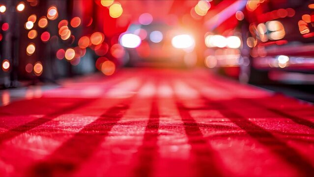 Arrival of a Luxurious Limousine at a Red Carpet Event. Concept Red Carpet Events, Luxury Limousines, Hollywood Glamour, VIP Arrivals, Star-Studded Occasions
