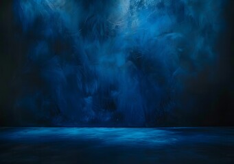 Dark Blue Concrete Wall Background with Minimalist Style