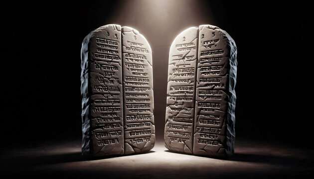 Tablets of Stone Ten Commandments Moses