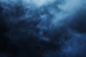 Fototapeta premium Dark Blue Foggy Background Texture for Design