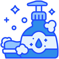 Body Soap Blue Color icon
