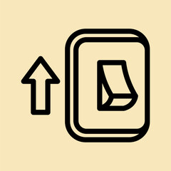 12 light switch line icon illustration vector graphic