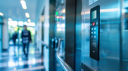 Utilize the Smart Card at the elevator to select your desired floor. Security measures in apartments or corporate structures. Vertical transport security system. - Powered by Adobe