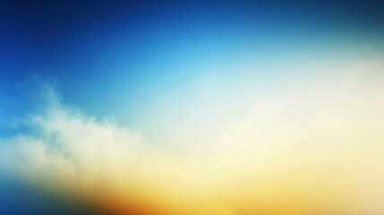 Beautiful abstract backdrop with a soft gradient moving from deep blue to bright yellow, offering a serene and stylish look.
