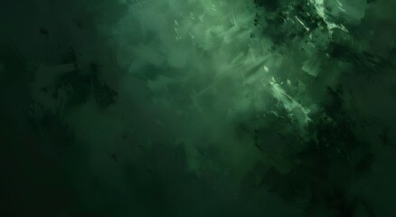 Fototapeta premium Dark Green Minimalist Fantasy Background