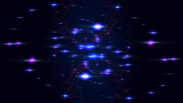 Particles Shining Stars Abstract Loop Background