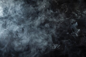 Abstract Smoke Effect on Black Concrete Texture