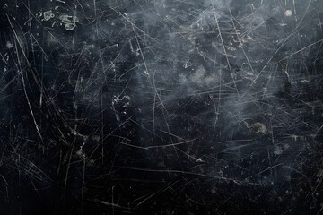 Dark Grey Grunge Background With Scratches And Stains
