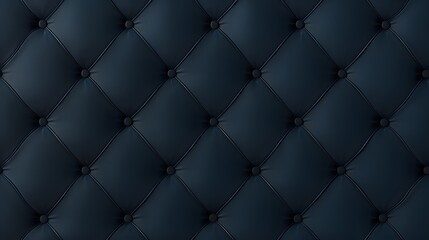 Elegant Dark Blue Quilted Leather Texture