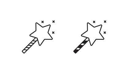 Star icon design with white background stock illustration