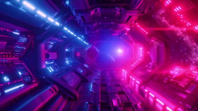 Space station interior with control rooms zero gravity zones and advanced tech. Concept Space Station Interior, Control Rooms, Zero Gravity Zones, Advanced Tech