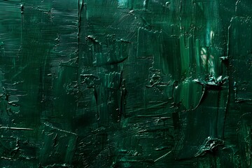 Dark Green Oil Paint Texture Background