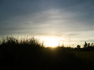 Gradient Overlay Orange Sky Evening Sunset Sunrise Pastel Soft Effect Background Pattern Abstract Texture Design Summer Nature Spring Light Beauty Template Yellow Color Wallpaper Tropical Colorful.