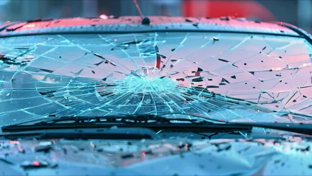 Vehicles with post-accident damage including cracked windshields and dented hoods. Concept Car Accidents, Vehicle Damage, Cracked Windshields, Dented Hoods, Post-Accident Vehicles