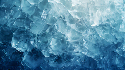 Obraz premium Beautiful original wide format background image in blue tones of the surface with the texture of ice or stone for design or creative work