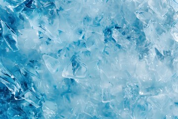 Obraz premium Close-Up Photorealistic Ice Texture Background