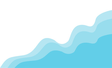 Summer beach waves border