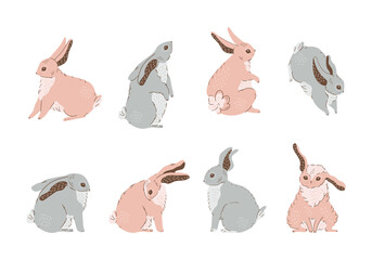 Easter rabbits bunnies bells spring