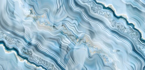 Seamless Light Blue Agate Texture Background