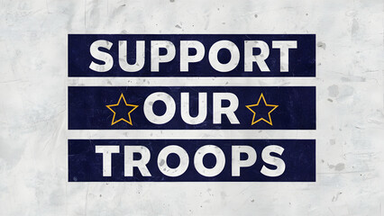 Fototapeta premium A support our troops wristband