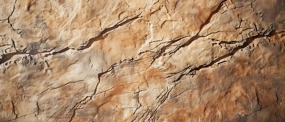 Fototapeta premium Light Brown Stone Texture Top View