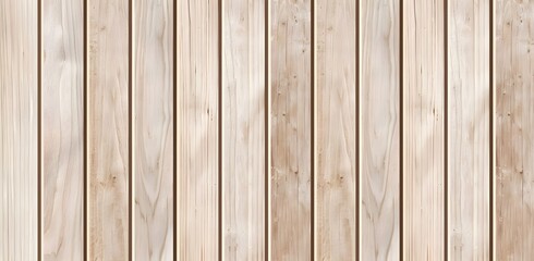 Fototapeta premium Light Brown Wood Texture with Vertical Slats